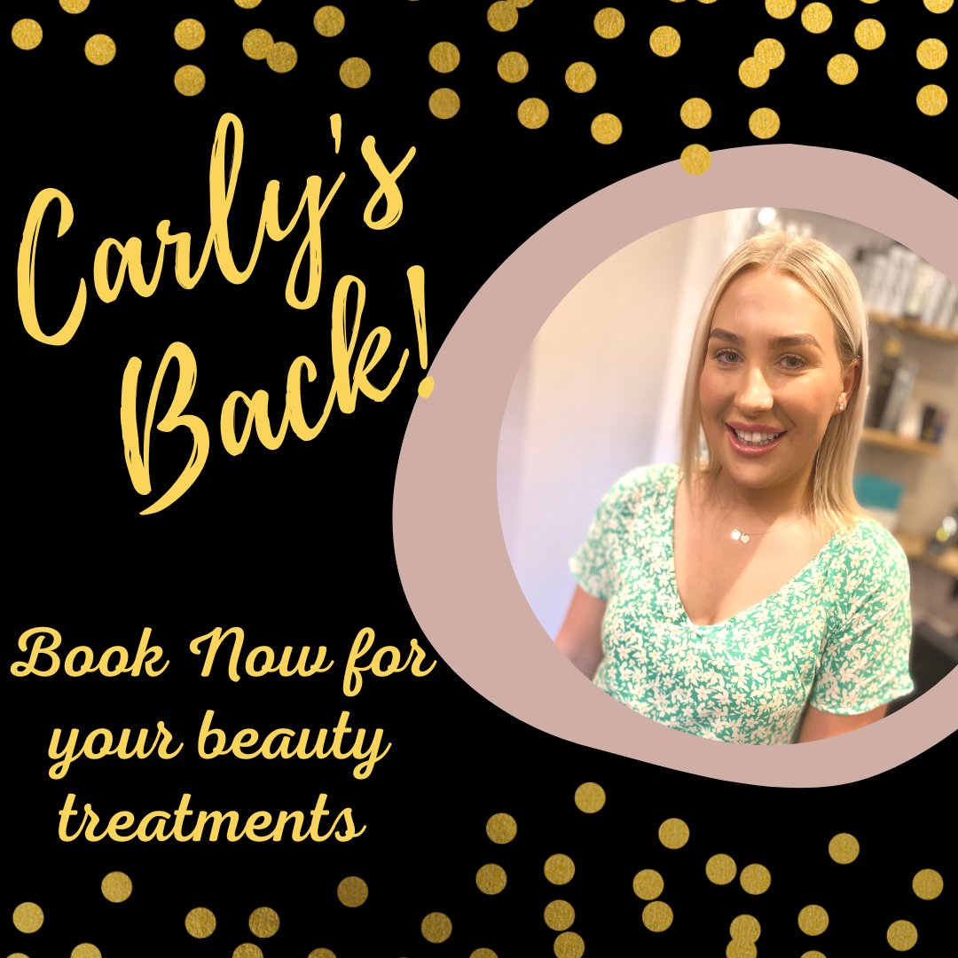 bellocapelli's tweet photo. 💫 𝘾𝙖𝙧𝙡𝙮'𝙨 𝘽𝙖𝙘𝙠! 💫
We're so pleased to announce that our Beauty therapist Carly is back after her maternity break. 

Welcome back Carly - we have all missed you 💫 
Book your appointment now 
☎️ 01792 648928

#swansea #welcomeback #bellocapelliswansea https://t.co/FNTpIzXVZf