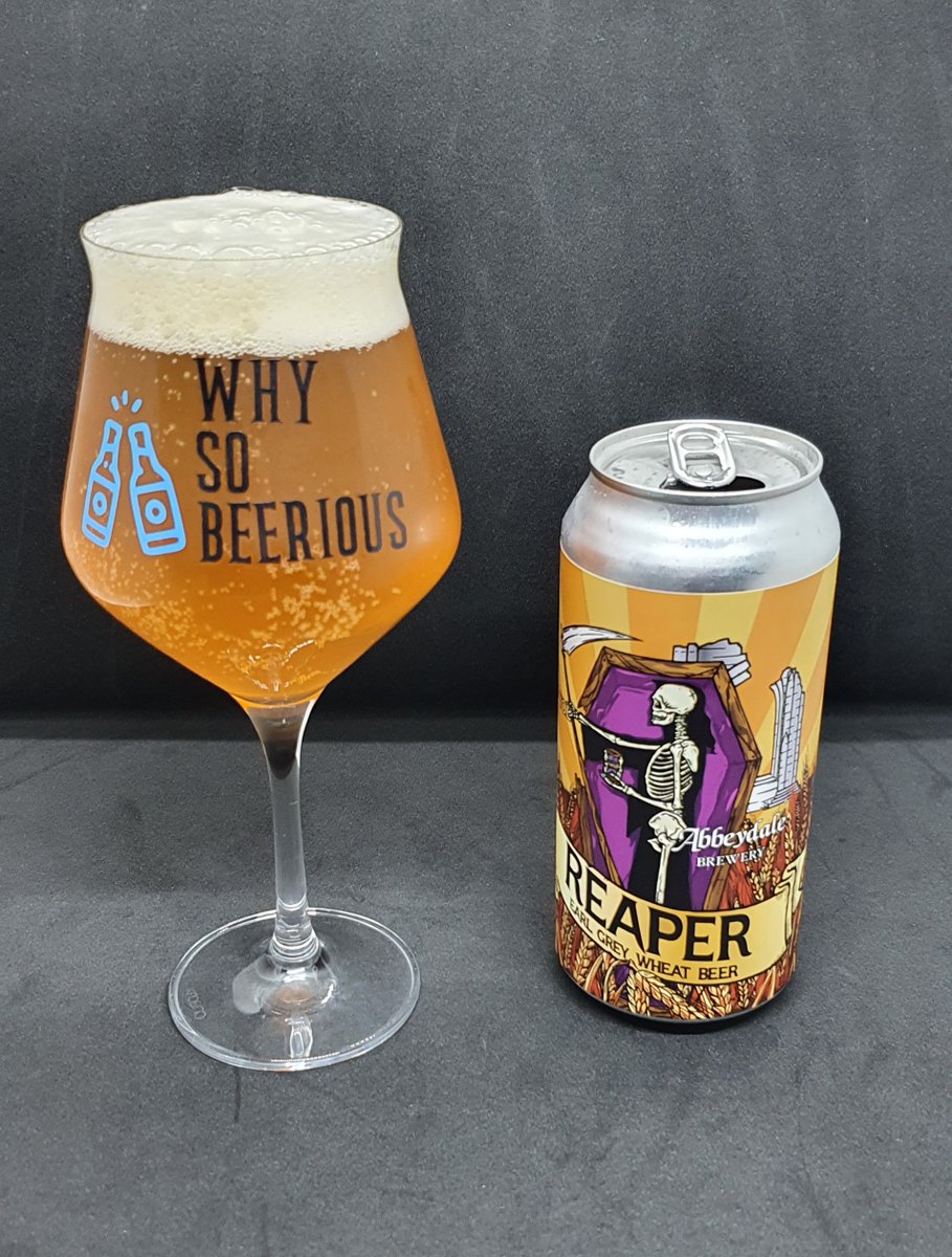 whysobeerious_'s tweet photo. 🍺 REVIEW: Reaper Earl Grey Wheat Beer (5.6%)

🍺 Perfect refreshment for reaping souls or wheat, especially if you're a big fan of Earl Grey.

🎯 RATING: 4.25 / 5

🍻 https://t.co/eovhmFoL7l

#earlygrey #sheffield #sheffieldbeer #ukbeer #wheatbeer https://t.co/jNU5LcoGo9