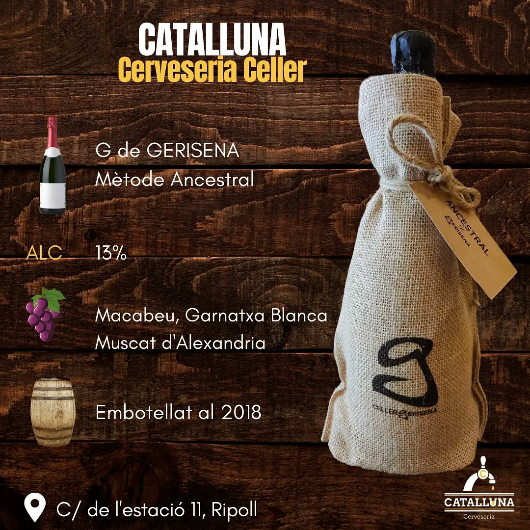 Productes que pots trobar al nostre celler.
<a href="/cervesamarina/">Cervesa Marina</a> DEVIL'S Double IPA Gluten free. 
Celler 10 d'Abril CÀLIDA Vi blanc Afruitat i sec. 2020
<a href="/cellergerisena/">@cellergerisena</a> G de GERISENA Cava mètode Ancestral
#productelocal #Catallunacerveseriaceller #cerveseriacatalluna #LaCervesaDeRipoll