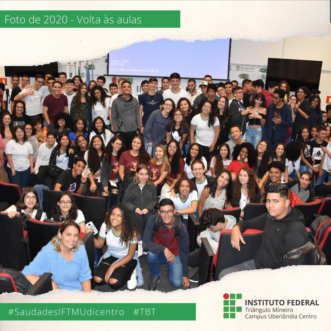 iftmudicentro's tweet photo. Hoje vamos nos lembrar da nossa última Volta às Aulas presencial. No início de 2020, antes de ser decretada a pandemia e a suspensão das aulas presenciais, nosso auditório estava assim cheio de gente.

#IFTM #iftmudicentro #SaudadesIFTMUdicentro #TBT https://t.co/eWBYzGidu2
