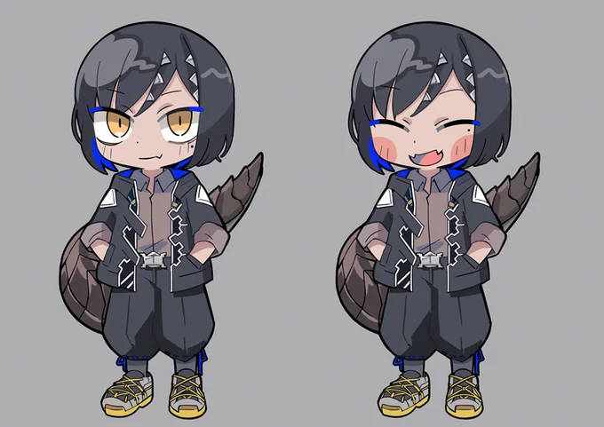 浮世ソラさん(@UkuseSolla)のミニキャラを描かせて頂きました!🙇‍♂️
チャンネル:https://t.co/aK9Js9ebk5… 