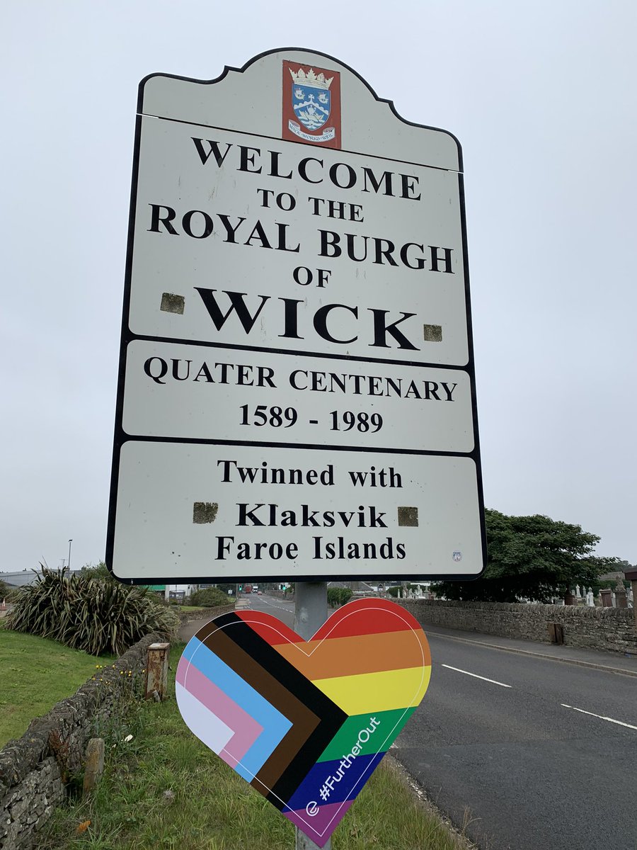 LGBTIScotland's tweet photo. After a beautiful sunny day in Aviemore we’re #FurtherOut with our #LGBTI street stall on Wick High St this morning, then heading to Orkney! https://t.co/gDc5C7qMHG
