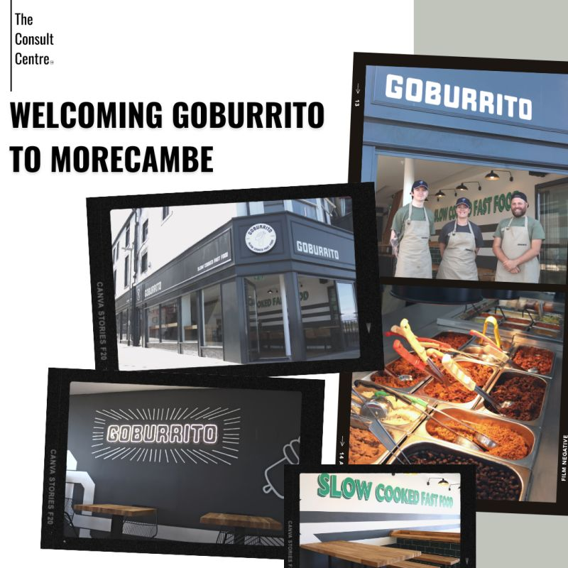 Take a look at the new GoBurrito restaurant in Morecambe, open for the first time TODAY! 
Good luck to James and the team from everyone at The Consult Centre!

lnkd.in/dryEfRT
-
-
-
#TheConsultCentre #Morecambe #GoBurrito #socialmedia #supportlocalbusiness