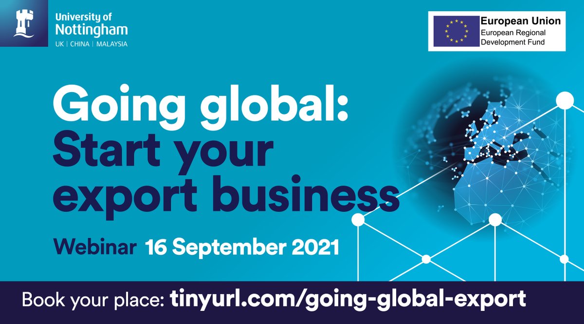Uon_BN's tweet photo. Last chance to register for our free online workshop this Thursday on 'Going Global' - a beginner's guide to how to start your export business. No prior knowledge required or assumed - all are welcome. Could exporting take your business to the next level? https://t.co/e98mbBJdm7 https://t.co/uQKVj6qRrl