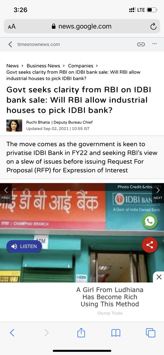 abhishe31908142's tweet photo. Clarity or collussion,what is this absurd logic when rbi committee itslf recommended the same to govt in a report that was hurriedly prepared drafted and all objections were ignored regarding corporate licensing @rti_we @Bankers_We @gaur_madhubala #goprivatisationgo https://t.co/XHqmVo8ACm
