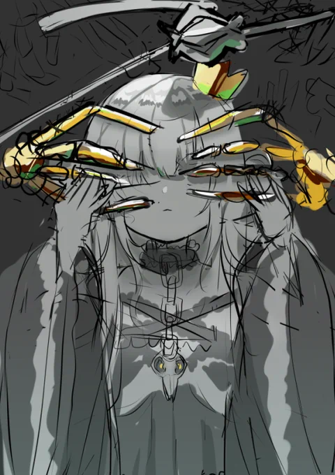 Rough rushia sketch 