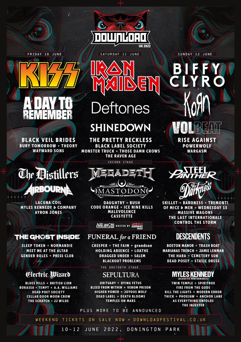 burytomorrow's tweet photo. . @DownloadFest 2022 Main stage. See you there 🤟🤟 https://t.co/QX3Qhm1aOn