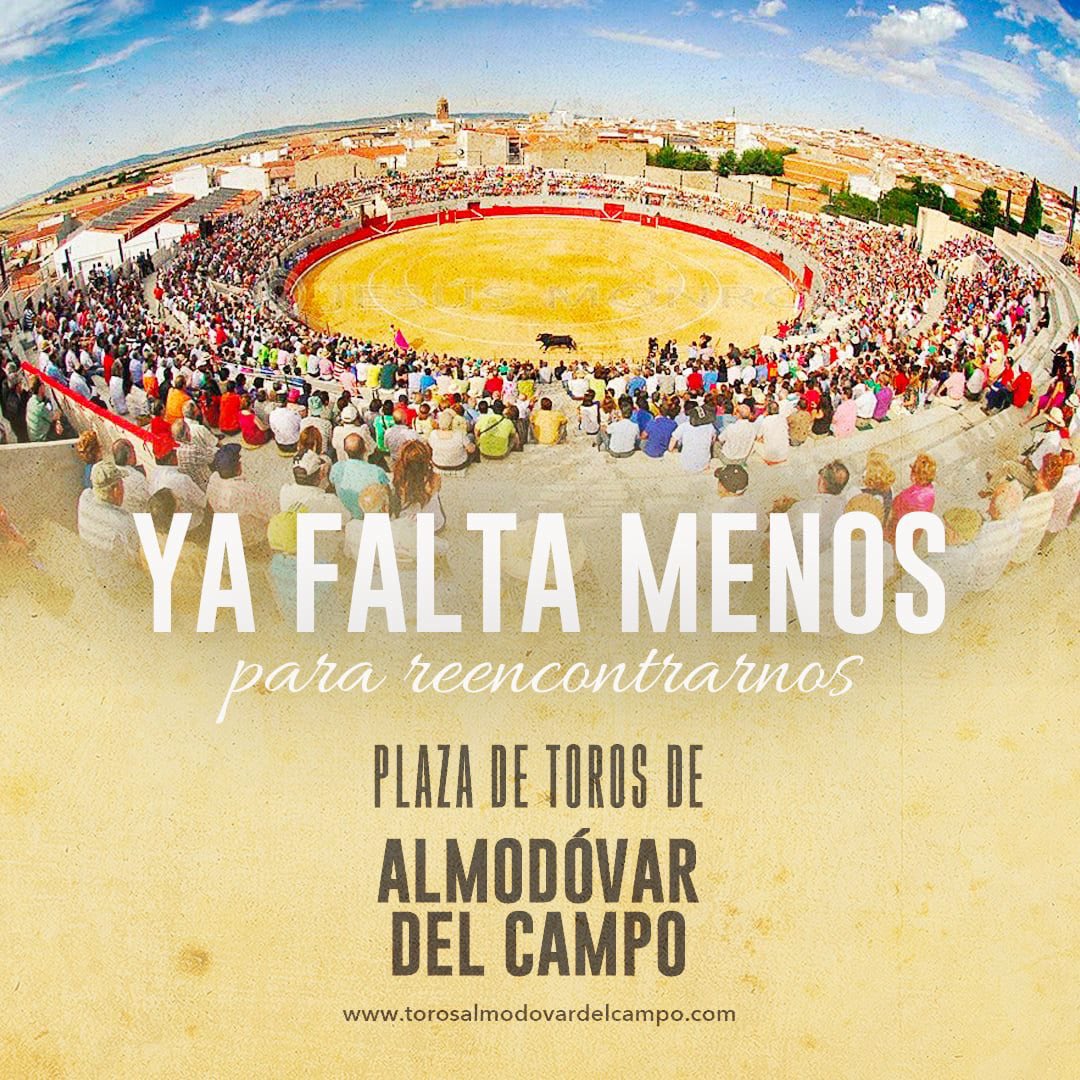 torosalmodovarc's tweet photo. 📸 ¡Entramos en la recta final! #YaFaltaMenos para reencontrarnos con la afición 🎟 #ConsigueTuEntrada

#UnaFeriaDeAltura

☎️ 691 618 018 
💻 https://t.co/UOWHi6Fk8a

@Toromedia12 @aytoalmodovarcp @PeredaDehesilla @ambitotoros @almodovarcampo @huertas_melanie https://t.co/BFEXSkSOeH