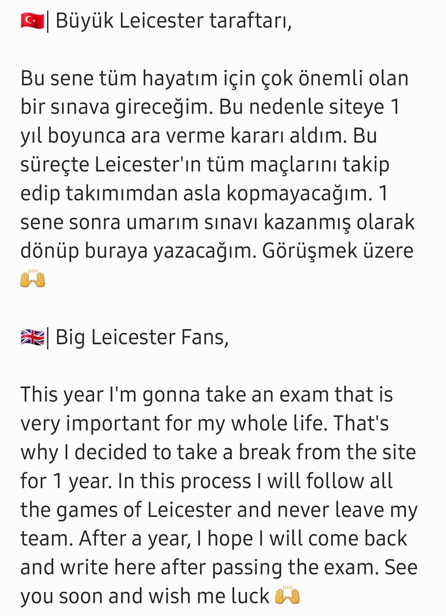 Önemli Açıklama | Important Statement