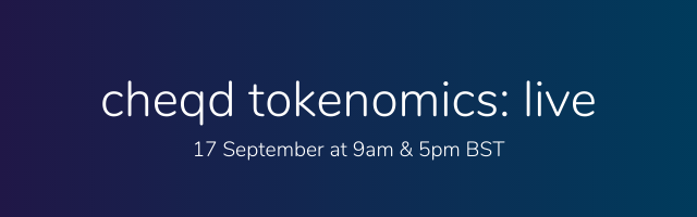 cheqd_io's tweet photo. 👉TOKENOMICS UNVEILED: Join our exclusive live discussion with @fraser_again @ankurb on 17 Sept. Be the first one to hear about the details of our #tokenomics &amp; ask your 🔥 questions. Sign up here: https://t.co/GXcwHlhigo

#digitalidentity #blockchain https://t.co/K5Zb8uh7OU