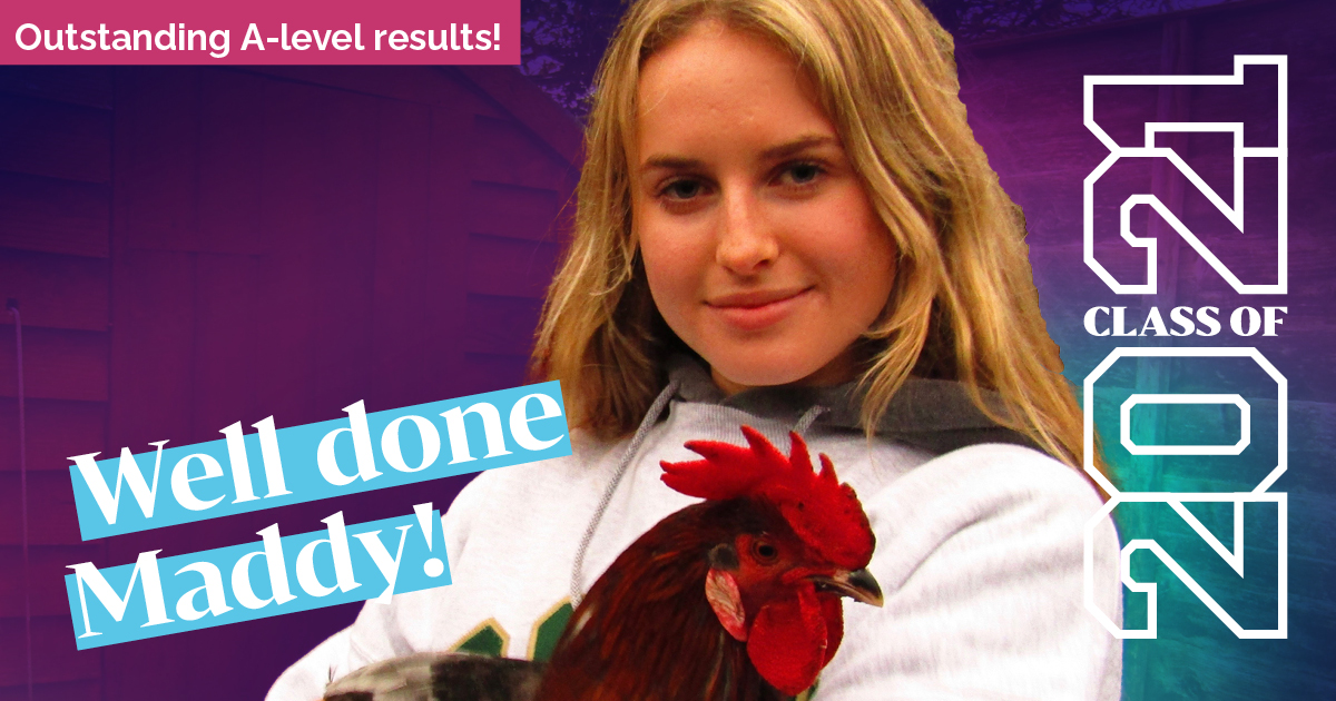 KingsBrighton's tweet photo. Maddy Smith completed her Biology A-level course at Kings after deciding to change paths to study veterinary nursing and was awarded an A. She has been offered a place at @HarperAdamsUni to study Veterinary Nursing 👏

Read the full interview: https://t.co/LKpkJElAbS https://t.co/dNeoJMlqDg
