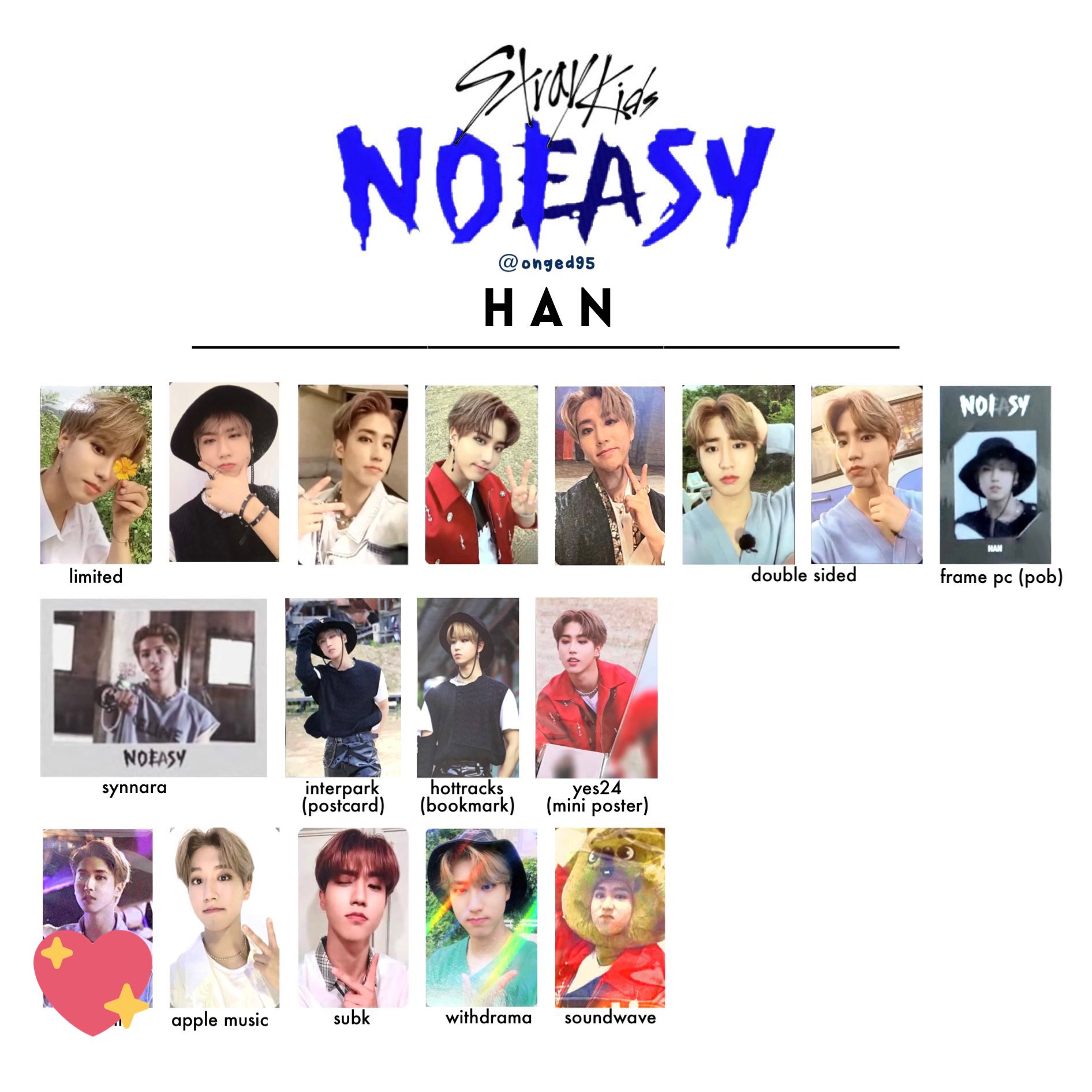 straykids noeasy ヒョンジン　subk特典トレカ　スキズ