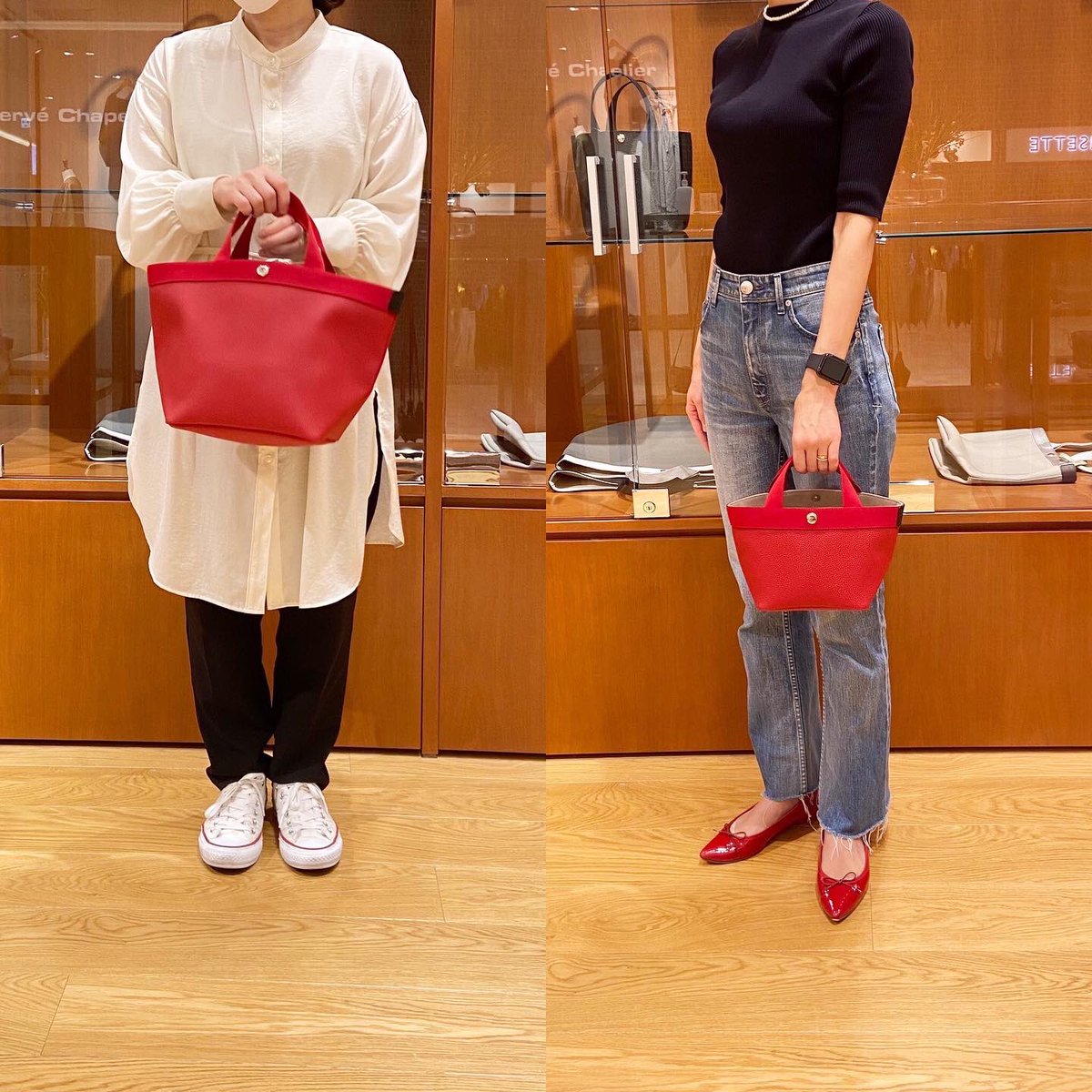 Herve_Chapelier's tweet photo. 【日本橋】
人気のパプリカ大集合🌶🌶
写真左から📷👈
#707GP (舟型Mサイズ)
¥86,900
#701GP (舟型Sサイズ)
¥66,000
#2797GP (ミニポシェット)
¥57,640
#705GP (スクエアA4(L)サイズ)
¥97,900
#704GP (スクエアB5(M)サイズ)
¥86,900
代引き配送も承っております🚛
⏰10:30~20:00
☎️03-6225-2842 https://t.co/MV0IsQEps1