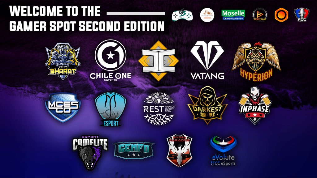 🇫🇷 Vous vouliez connaître les dernières équipes qui participeront a la #GamerSpot, les voici! 🤩🔥 Bonne chance à tous !

🇬🇧 You wanted to know the last teams that will participate in the #GamerSpot, here they are! 🤩🔥 Good luck to everyone !