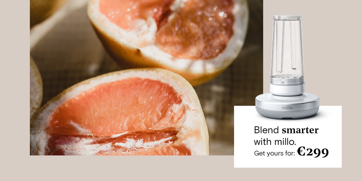 getmillo's tweet photo. Millo’s vision started with a simple thought: how could we invent a #blender for people on the go that was quieter, easy to clean, and portable. 
Finally, we managed to make millo more affordable. Saying that we’re announcing a new millo price starting at 1st of September: 299€ https://t.co/X59pxewNiQ
