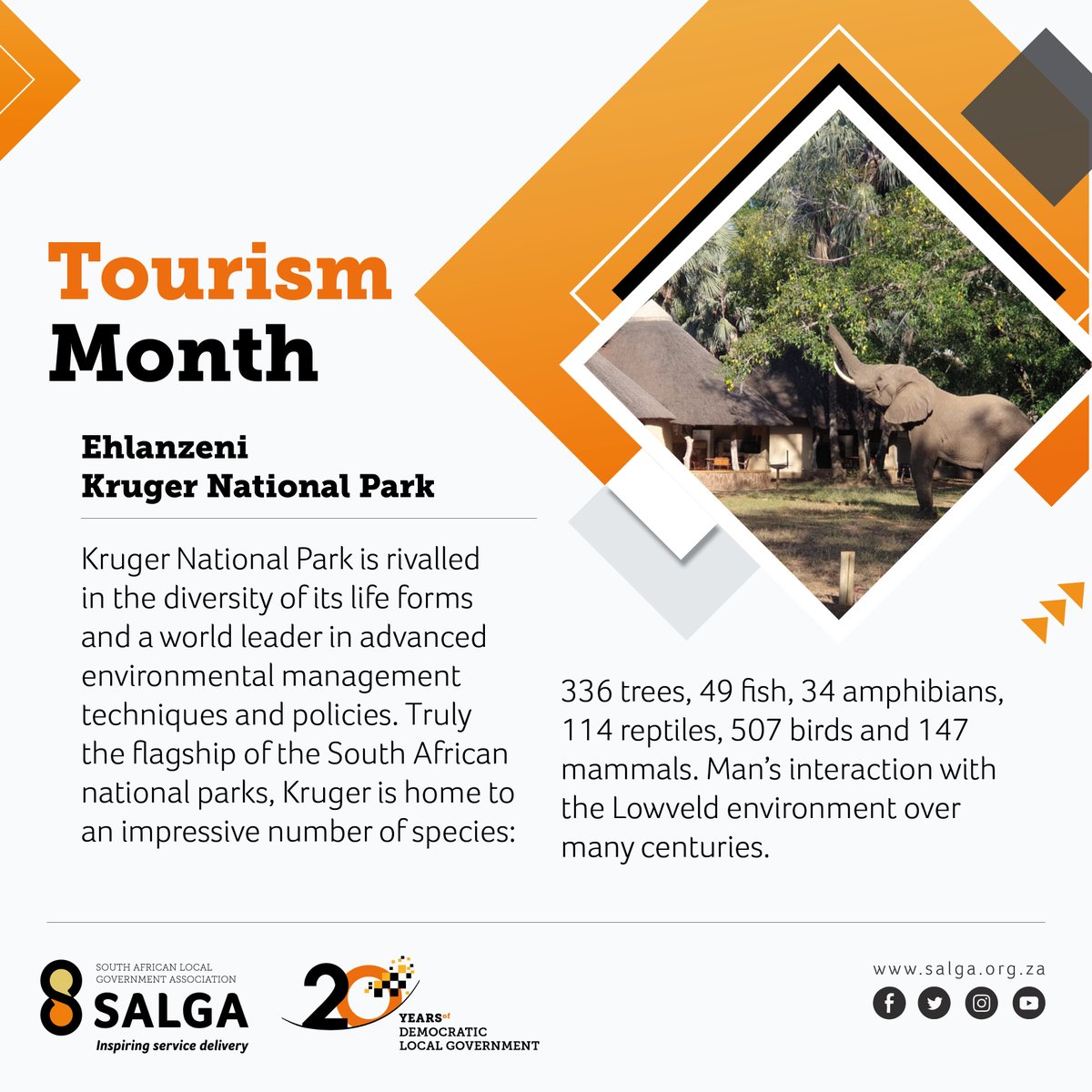 SALGA_Gov's tweet photo. 1/4Tourism Month is celebrated annually in September to highlight South Africa’s diverse tourism offerings as well as the sector’s significant contribution to the country’s economy. @Tourism_gov_za
#tourismmonth2021
#20yearsofdemocraticlg
#InspiringServiceDelivery
#HeritageMonth https://t.co/xgkbEgNxzQ
