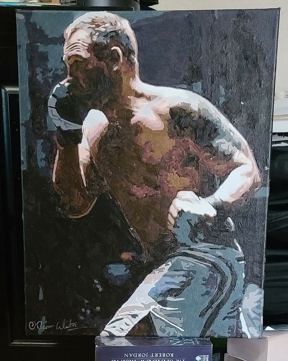 di_winston's tweet photo. Lil late nite #movie watching..#Borealis #SurvivalCode..always enjoyable to watch w @TyOlsson and @PatrickGman they work so well together..gotta say this still may b a fav of my #paintings..apparently a fav 4 others as well..other peeps r interested in it..flattered of course😉❤ https://t.co/3U6Zf0CLyA