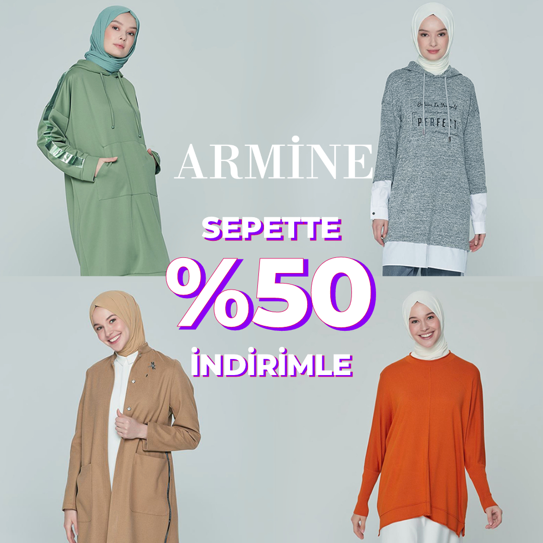 Armine markasında sepette %50 indirim sizleri bekliyor 🎉
bit.ly/3jAZkRN