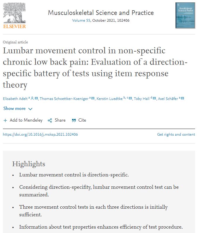 drchrisnorris's tweet photo. This is excellent IMO and feeds into my bias of movement control being more that simple biomechanics #CPD #reading #mskscience https://t.co/JDvalSuzfh https://t.co/HksMfAQ9mz
