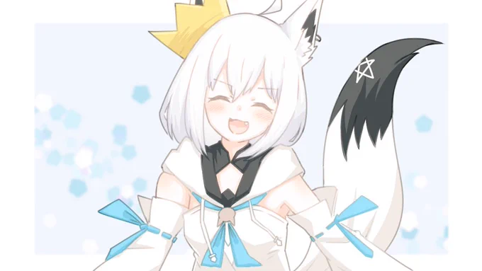 今日、初配信の
白上フブキさん
描きました!! 