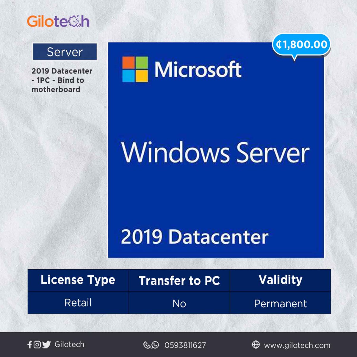 gilotecofficial's tweet photo. Buy Genuine Windows Server 2019 Datacenter at Gilotech, visit https://t.co/jFNXrdkFBk to make a purchase today.
Get Genuine Microsoft software license from us at very affordable price. At Gilotech Inc, we say Just Do It, The Tech Way
#gilotech #license #software #sale https://t.co/DS5Ty3jmIM