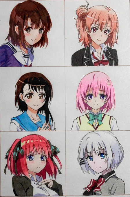 完成しました😆😆✨✨
まだまだ女の子を描くのは修行不足でした💦
 #模写    #絵描きさんと繫がりたい 