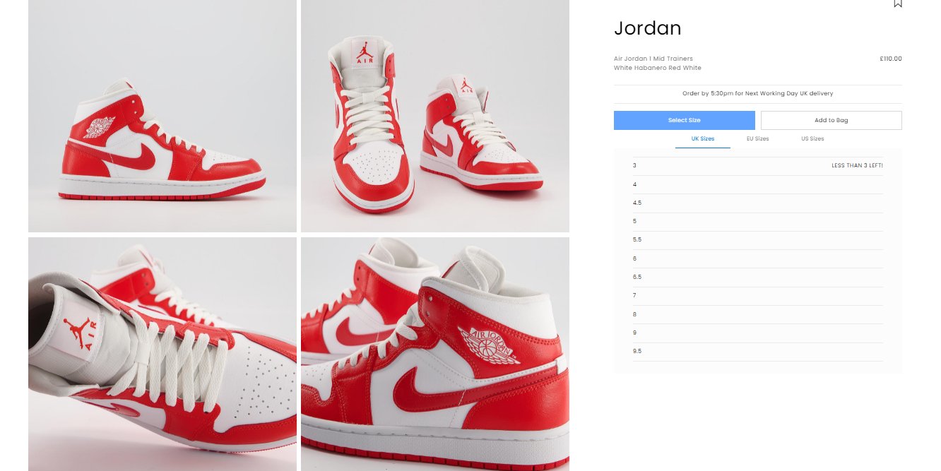 air jordan 1 mid trainers white habanero red white