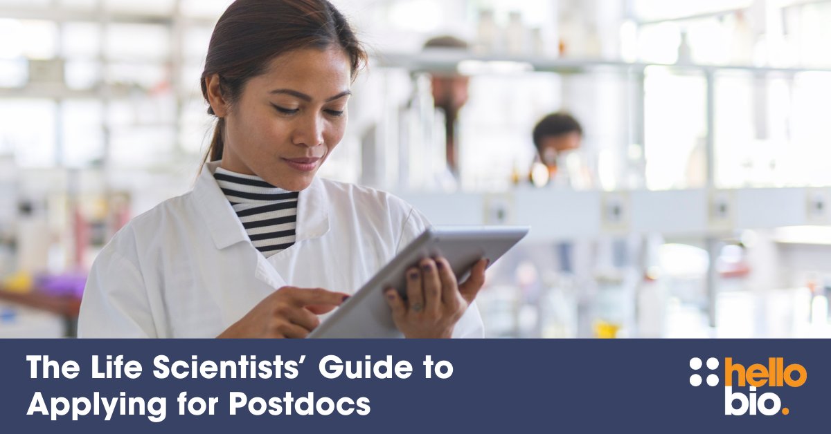 hello_bio's tweet photo. So you’ve finished your life science PhD, but what's next for you? 🤔

Our new Life Scientists’ Guide to Applying for Postdocs is packed with fantastic advice from experienced scientists to help you find your perfect postdoc role: https://t.co/E9HFy76Ojf

#postdoc #postdochelp https://t.co/wtylGbvqnK