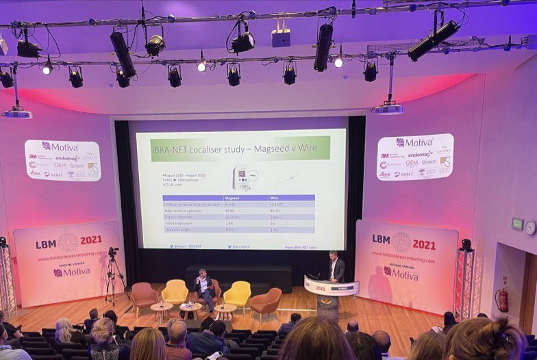 endomag's tweet photo. Highlight of #LBM21 so far - hearing from @ercstjohn on the latest innovations in breast localisation.
Looking forward to more great talks this afternoon.
#TheFutureIsMagnetic https://t.co/oYuWdPuFb4