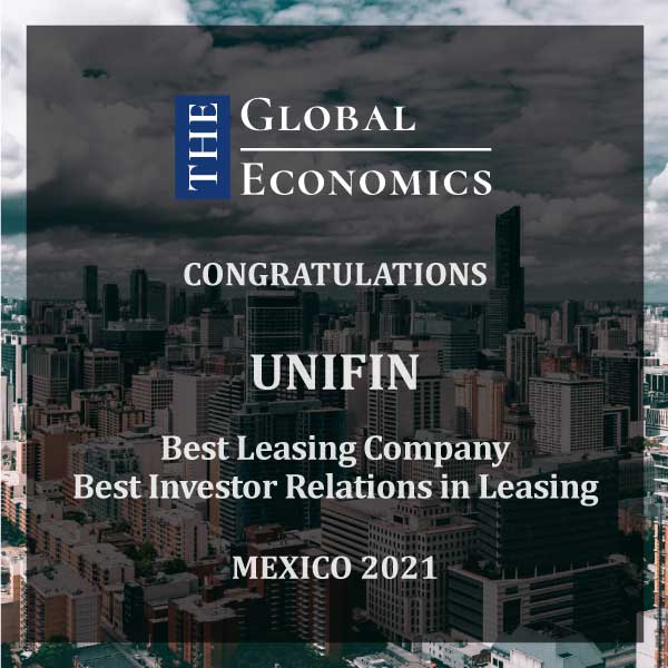 TgeAwards's tweet photo. It gives us immense pleasure to congratulate @UNIFIN in #Mexico for having emerged as the winner in the category of "Best leasing Company" and "Best Investor Relations in Leasing" in our 2021 annual awards program

#theglobalEconomics #TGE #theglobaleconomicsawards #leasing https://t.co/ZQLTzIP7AM
