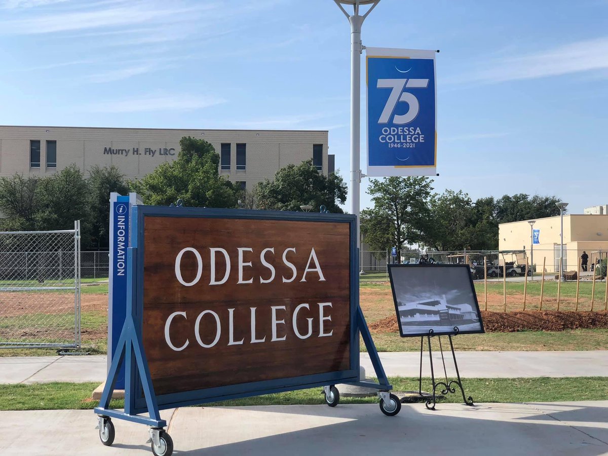JacquiGore's tweet photo. What a great day @OdessaCollege as we celebrated the 75th Anniversary and broke ground on the Wood Health Sciences Building. Thank you to everyone who joined us in this celebration! It was great to see so many community leaders, alumni, retirees, employees &amp; students! #OC75 https://t.co/tZDiyDjXPQ