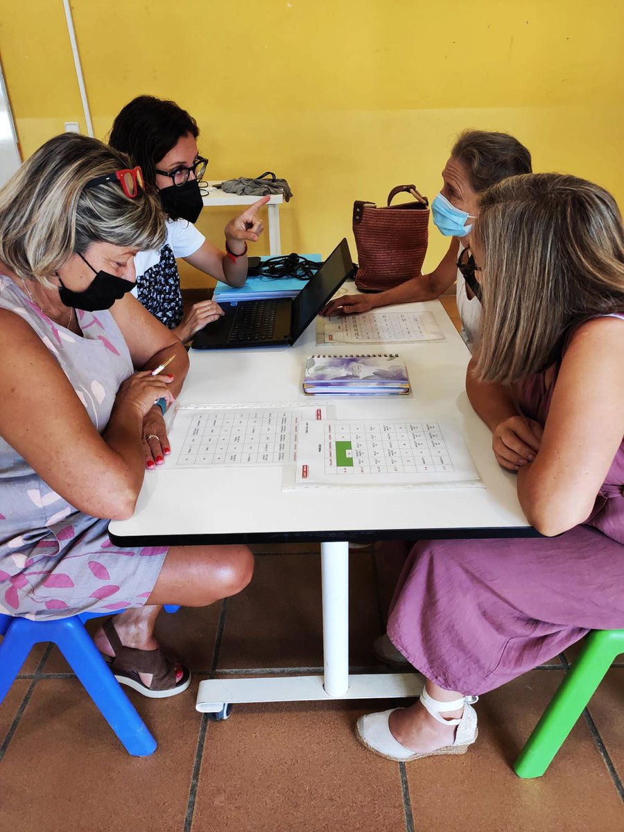 IESANTJORDI's tweet photo. Comencem planificant el nou curs amb moltes ganes #NousEspaisUnNouSantJordi #escolanova #noucurs #escolescoop #escolesmaresme #vilassardedalt https://t.co/aG9VOl5DQc