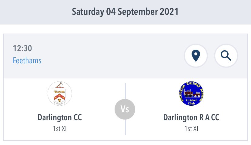 Darlington Railway Athletic Sports & Social Club (@darlingtonrassc) on Twitter photo 🏏 Cricket team go for promotion
📈 Two points clear of 3rd
🔥 Decider vs rivals and 3rd placed Darlington CC
⏰ 12:30 at Feethams
📆 Saturday 4th Sept
<a href="/NYSDCricket/">Official NYSDCricket</a> Div 1
Pop along and support the lads 👍🏻
<a href="/DarloRA_CC/">Darlington Railway Athletic Cricket Club</a> 🚂🚂🚂🚂🚂🚂
#UTRA #cricket 🏏 Cricket team go for promotion
📈 Two points clear of 3rd
🔥 Decider vs rivals and 3rd placed Darlington CC
⏰ 12:30 at Feethams
📆 Saturday 4th Sept
<a href="/NYSDCricket/">Official NYSDCricket</a> Div 1
Pop along and support the lads 👍🏻
<a href="/DarloRA_CC/">Darlington Railway Athletic Cricket Club</a> 🚂🚂🚂🚂🚂🚂
#UTRA #cricket