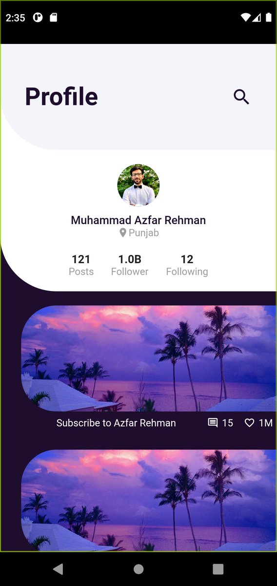 AzfarRehman4's tweet photo. Hey Friends!
I build a Ui of a blog app .Do you like it? Please share with me your feedback about it!
I like to Learn in public and enhance my coding skills.🥰
Thankyou @hemunt_sharma 
GitHub>https://t.co/A4Eus4cGqZ
#flutter #uidesign #flutterdeveloper #fluttercommunity #blog https://t.co/nzieyrYsKe