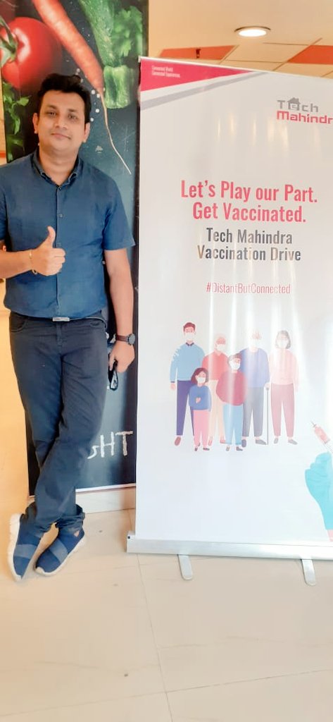 Yay!! Fully Vaccinated 💪💪💪✌🏼✌🏼
Thanks @tech_mahindra for the exclusive drives which let us employees get vaccinated trouble-free and worry-free 🙏🙏 #lovetobetechm #greatplacetowork #companythatcares
