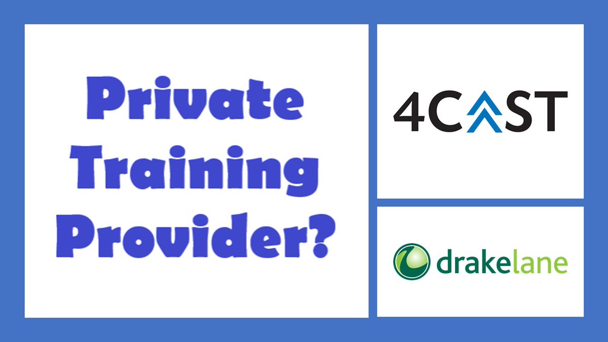 drake_lane's tweet photo. 𝗣𝗿𝗶𝘃𝗮𝘁𝗲 𝗧𝗿𝗮𝗶𝗻𝗶𝗻𝗴 𝗣𝗿𝗼𝘃𝗶𝗱𝗲𝗿 with apprenticeships or AEB provision? Want to plan funding income &amp; costs now &amp; in the future? Could our team help the process? Yes? Speak to DLA, creators of 4CAST curriculum planning/ monitoring software?
https://t.co/NqJ1SXV3Fu https://t.co/Se8NLvt42D