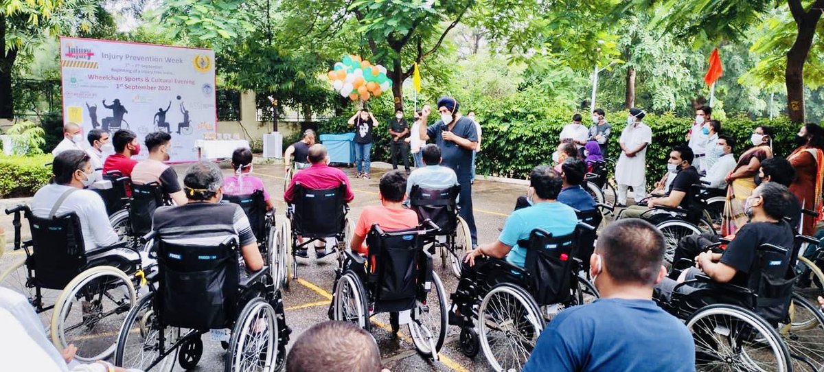 isic_healthcare's tweet photo. #BeingDauntless
The human spirit is one such ability, perseverance and courage that no disability can steal away.
Celebrating Injury Prevention Week at Indian Spinal Injuries Centre.
#wheelchairsports #injuryprevention #sciawareness #spine #sciawarenessweek #spinehealth https://t.co/0uphCMWPgl