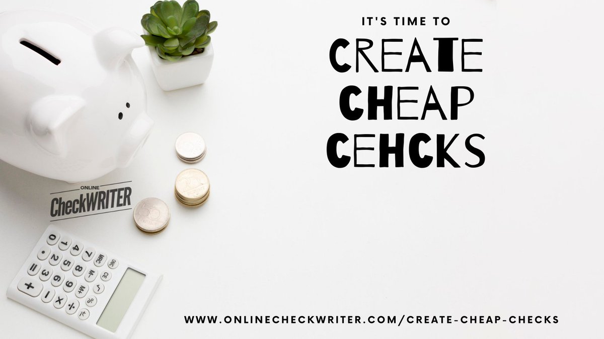 webcheckwriter's tweet image. onlinecheckwriter.com/create-cheap-c…

Ordering pre-printed checks costs a vast amount. At the same time, Online Check Writer helps you create cheap checks online. We allow you to customize the checks with your design and logo.

#CreateCheapChecks #PrePrintedChecks #PrintChecksFromHome