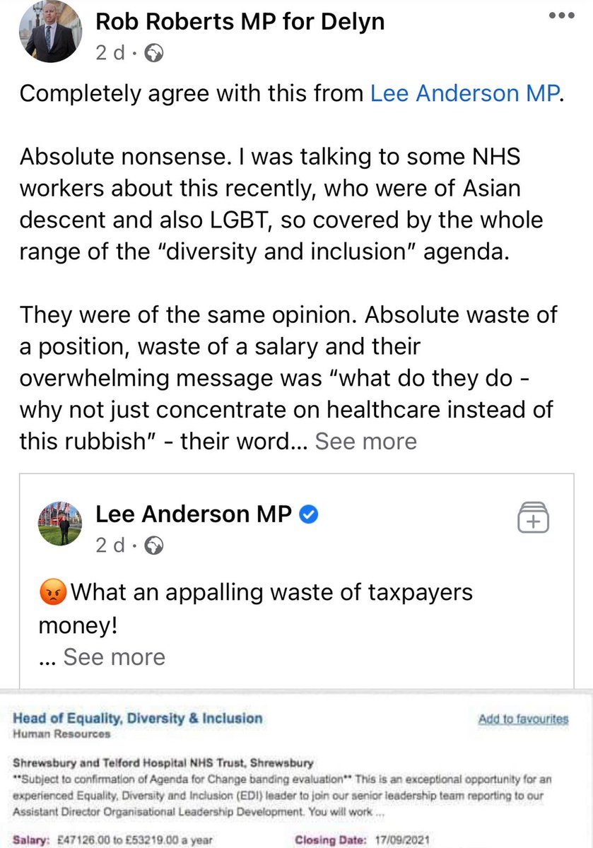 DelynWep's tweet photo. Imagine being a politician who is allowed to stay an MP after being found guilty of sexual misconduct and you decide to use that platform to state that diversity and equality roles are pointless… the irony is explosive. https://t.co/TFiFpDPMSr