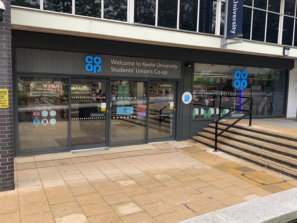 Davec_21's tweet photo. @coopuk’s 29th Franchise opened it’s doors today at Keele University Student’s Union. An amazing store ready to serve the students and local community. Huge thanks to @PaulRuscoe2 @mark_newton1 and Emma for all the support. Good luck to @GinaMilward and the team. https://t.co/Fqsur2vPea