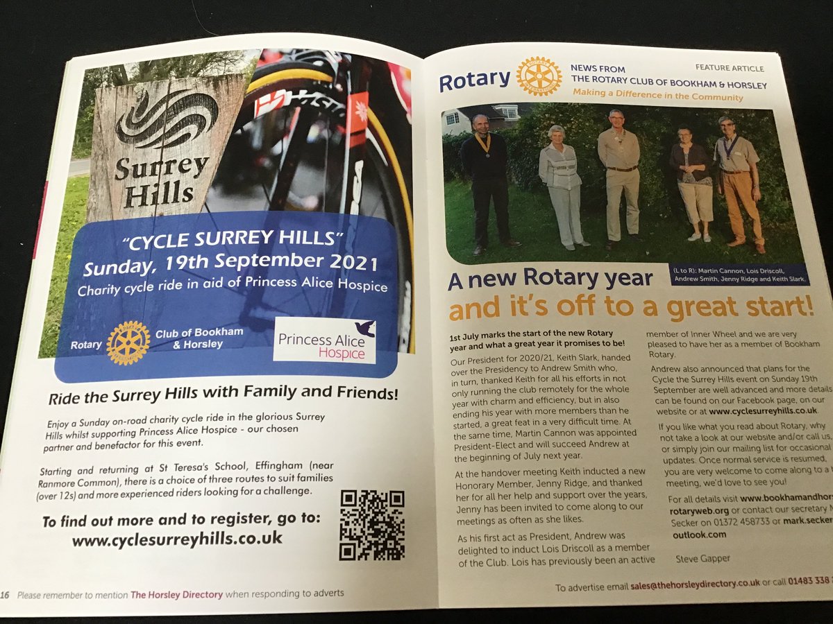 Horsley Directory (@thehorsleyd) on Twitter photo Cycle Surrey Hills Charity Event 19 September 2021. More info can be found in <a href="/TheHorsleyD/">Horsley Directory</a> August-September issue, out on Monday 6 September. Cycle Surrey Hills Charity Event 19 September 2021. More info can be found in <a href="/TheHorsleyD/">Horsley Directory</a> August-September issue, out on Monday 6 September.