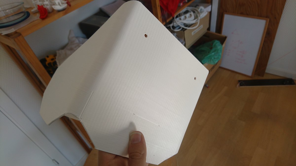tobbelobb's tweet photo. HP4 finished its first functional print 😊 The quality is not perfect, but very close. #HP4 #Hangprinter https://t.co/AdkuxYgTVQ