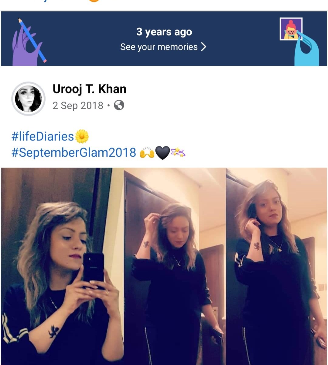 UroojTKhan's tweet photo. she's an old soul that believes in chivalry, romance &amp; love!! 😏
.
.
#throwback #september #dubai #diaries #lifeglam #UroojTKhan 😌�� https://t.co/Y1I3P0ySUw