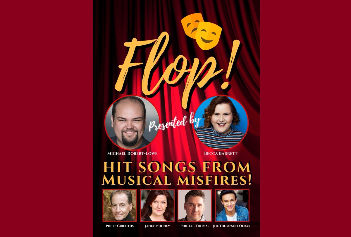 MusicalTheatreR's tweet photo. ‘For our greatest pleasure, @MRobertLowe &amp; @beccaebarrett have created a fully-fledged cabaret show, celebrating the greatest songs from these forgotten shows’

★ ★ ★ ★ for Flop! Hit Songs from Musical Misfires at @CrazyCoqs @FlopTheShow

https://t.co/RngIfFxP7K https://t.co/wYIPc4QDv9