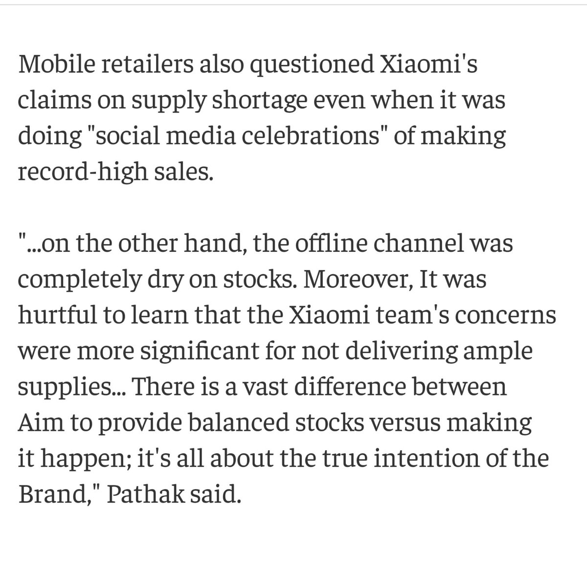 AimraIndia's tweet photo. @CCI_India Investigate Xiaomi’s trade policy which is claimed to be balanced towards both Offline &amp; Online since the inception of the brand in the country to uncover the collusion between Xiaomi &amp; E-commerce.https://t.co/4LyFvdnuAS 
@DIPPGOI @dir_ed @NSAGov @FinMinIndia @minmsme https://t.co/HauBj4ylwI