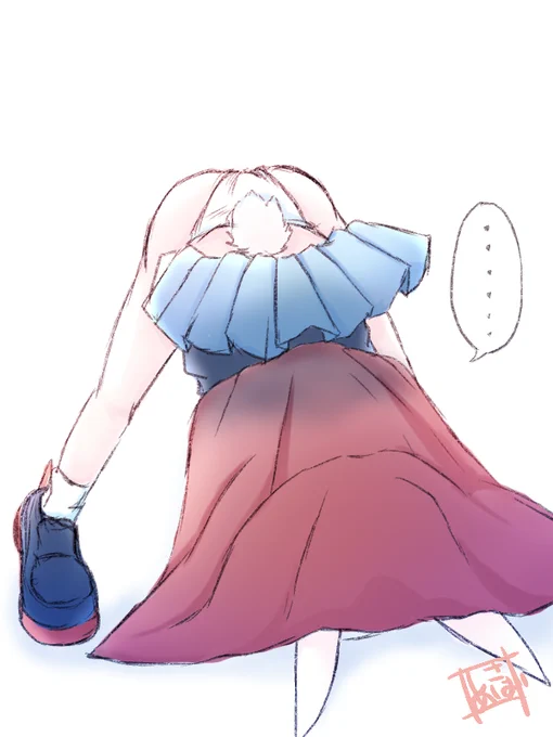 【今日のらくがき】流行りのあのポーズをやってみた。

「・・・・・・飛龍、何て恰好してるの!!!!!」

「ね、姉さま!!!これには訳が・・・」 