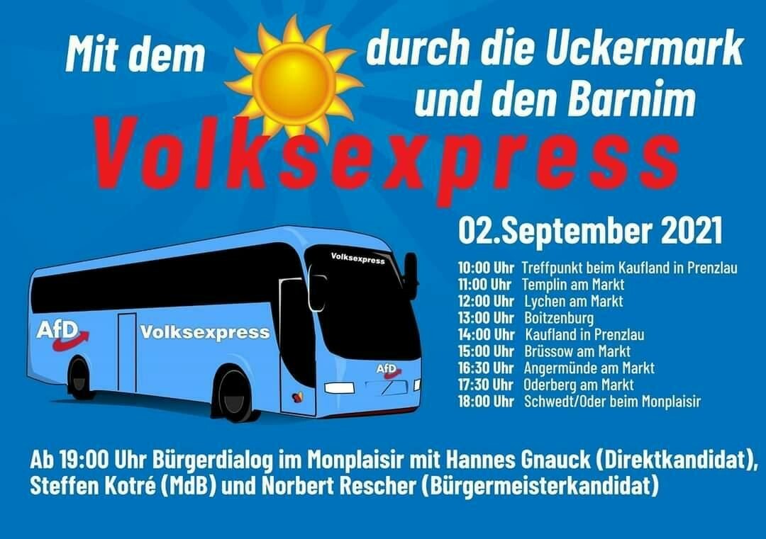 SalaTgegenNazis's tweet photo. :antifa:  Alerta Antifaschista! 
#noAfD heute spontan in der Uckermark *kotz*
Falls ihr vor Ort seid: kommt rum und werdet kreativ... kein Fußbreit der AfD! https://t.co/uqV1LkAbp2