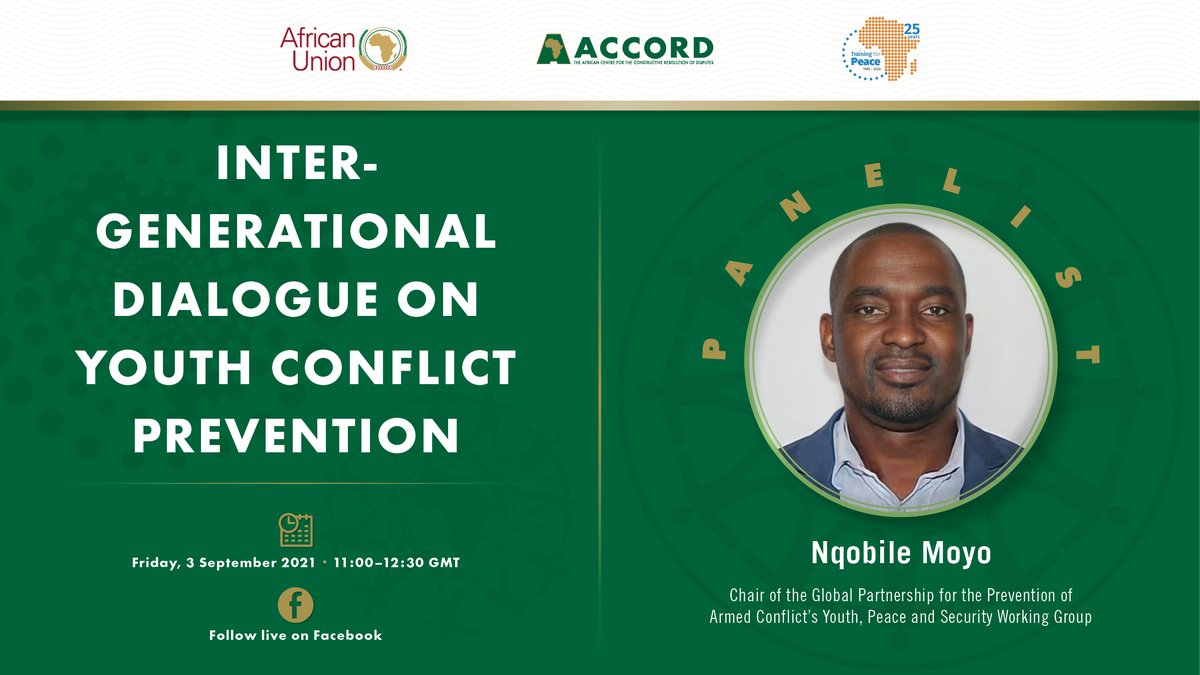 ACCORD_online's tweet photo. Tomorrow - #ACCORD's 2nd session of the #IGDs, unpacking the AU's Continental Framework on #Youth, #Peace &amp; #Security❗️
@nqobileqmoyo1 joins us as a panelist, providing insights from his work as a #Youth, #Peace &amp; #Security Coordinator. 

Register⬇️
https://t.co/7tPGNo6TBs https://t.co/iTsIt4xYq1