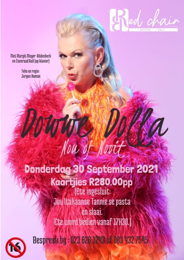 O,lala... was jare laas op Robertson, maar maak op die #koebaaiwaaitoer einde Sept 'n draai by die splinternuwe Red Chair Bistro by <a href="/RooibergWines/">Rooiberg</a> Saam met my is pianis Coenraad Rall. En Dolla gooi vir oulaas 'n stuiwer...net nie in Zumpies se crowdfunding! #komediekabaret