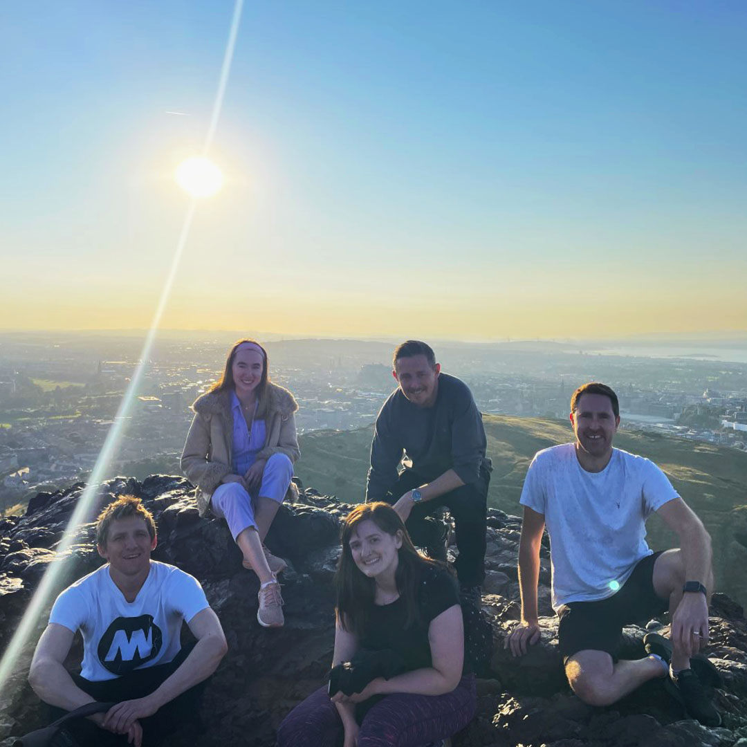 8MStories's tweet photo. We’re lucky to work in an amazing city like #Edinburgh! Last night some of the team took advantage of the fantastic weather and had a walk up Arthur's Seat to take in the views and Scottish ☀️. #8MS #DigitalAgency https://t.co/e8sLHFED3t